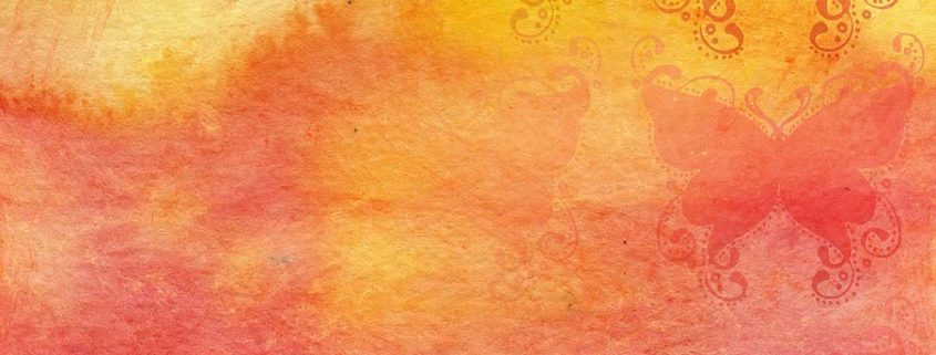 Orange-rosa Schutzschild für psychischen Schutz