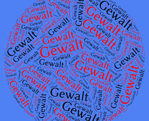 Wordcloud-Bild zum Artikel "Wide Gewalt" von Mag. Claudia Dieckmann